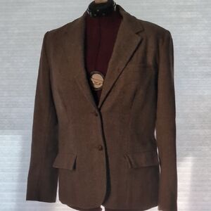 Vintage 70s Coatree Brown Wool Women's Blazer